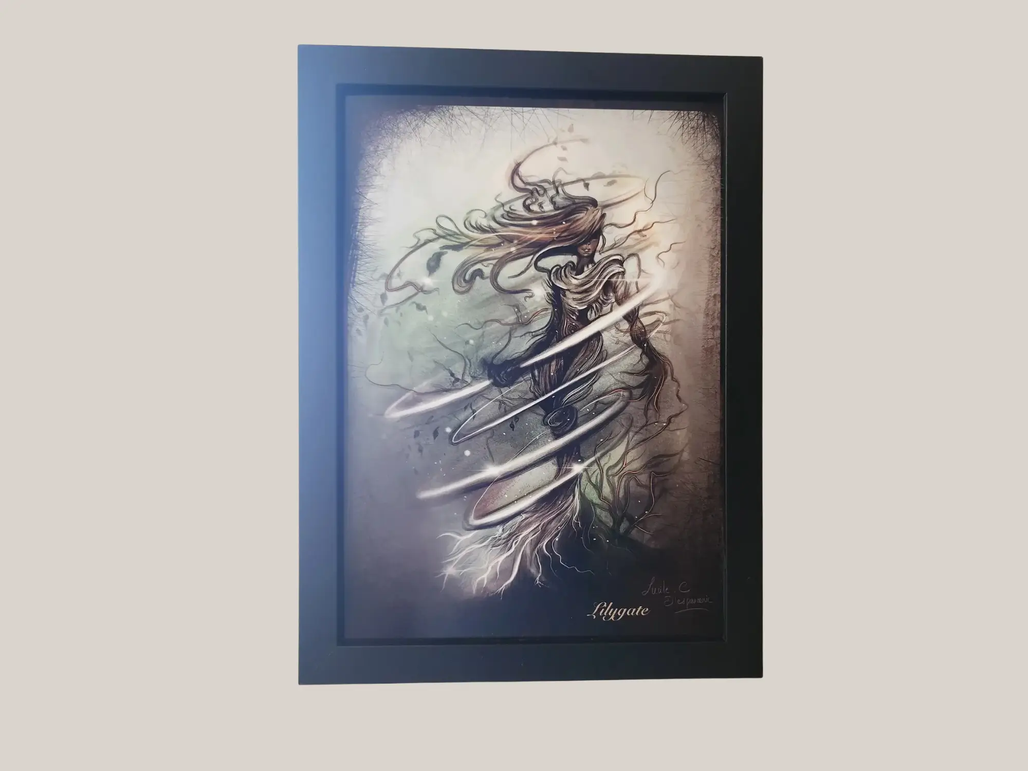 Print Lilygate - illustration féerique et poétique - création Lucile Espascenic - art print