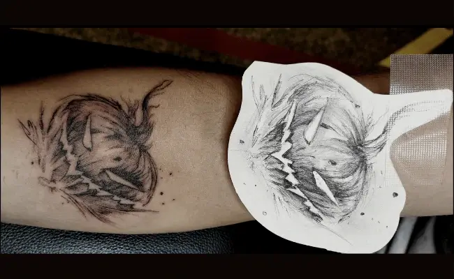 Tatouage citrouille d'Halloween - Espascenic