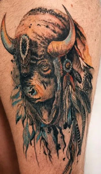 Tatouage bison - Espascenic