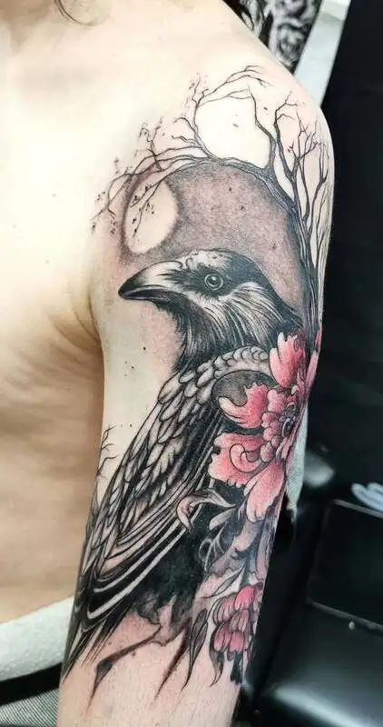 Tatouage corbeau - Espascenic