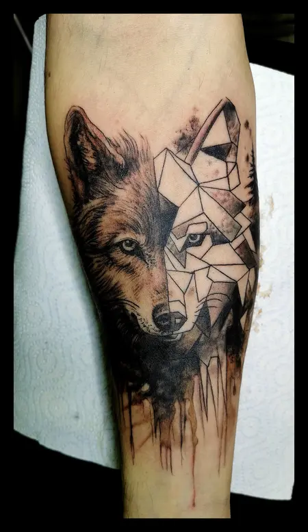 Tatouage tête de loup - Espascenic